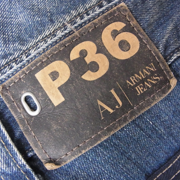 実際に弊社で買取させて頂いたARMANI JEANS/アルマーニジーンズ P36 デニムパンツ US38の画像 2枚目