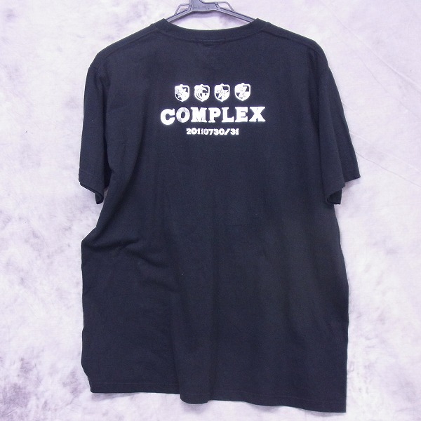 実際に弊社で買取させて頂いたCOMPLEX/コンプレックス 20110730/31 バンドTシャツ 半袖 /XLの画像 1枚目