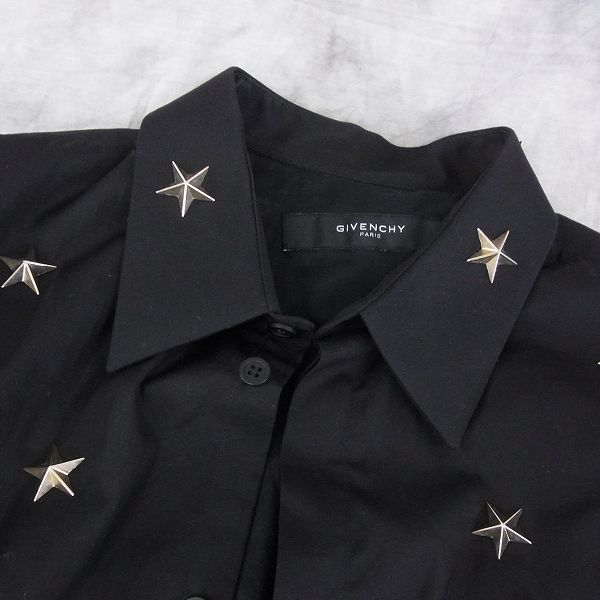 実際に弊社で買取させて頂いたGIVENCHY/ジバンシィ 10S/S スターフルスタッズシャツ/コレクションモデル/39の画像 4枚目