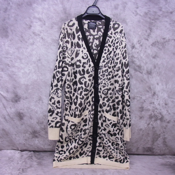 実際に弊社で買取させて頂いたRoen/ロエン HIROMU TAKAHARA/ヒロムタカハラ 16AW LEOPARD LONG KNIT C/D -50WHITE-/カーディガン/L