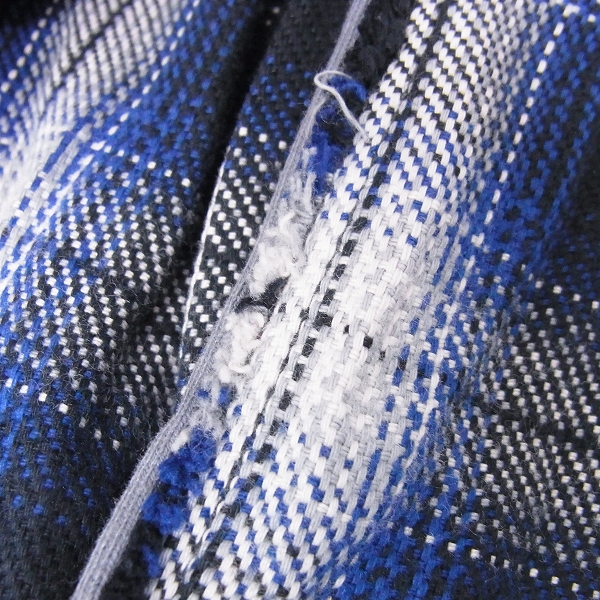 実際に弊社で買取させて頂いたjunhashimoto/ジュンハシモト CHECK HOOK 長袖シャツ SHT1002 ブルー/3の画像 4枚目