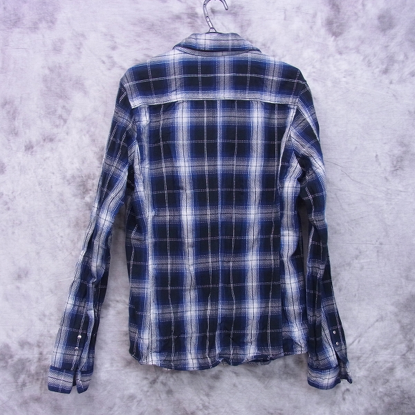 実際に弊社で買取させて頂いたjunhashimoto/ジュンハシモト CHECK HOOK 長袖シャツ SHT1002 ブルー/3の画像 1枚目
