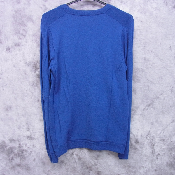 実際に弊社で買取させて頂いたjunhashimoto/ジュンハシモト 2PLY NECK V NECK/Vネックニットカットソー ロイヤルブルー KNT1011 WOL01/5の画像 1枚目