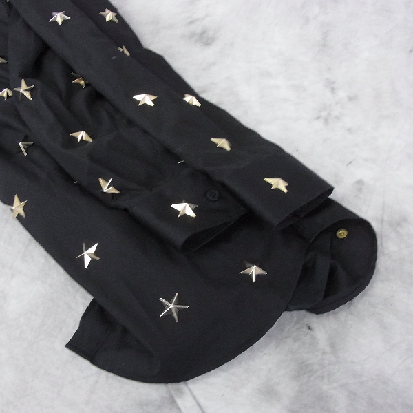 実際に弊社で買取させて頂いたGIVENCHY/ジバンシィ 10S/S スターフルスタッズシャツ/コレクションモデル/39の画像 5枚目