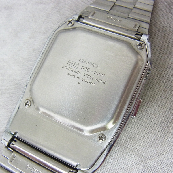 実際に弊社で買取させて頂いたCASIO/カシオ データバンク 電卓付デジタル腕時計/DBC-1500 の画像 4枚目