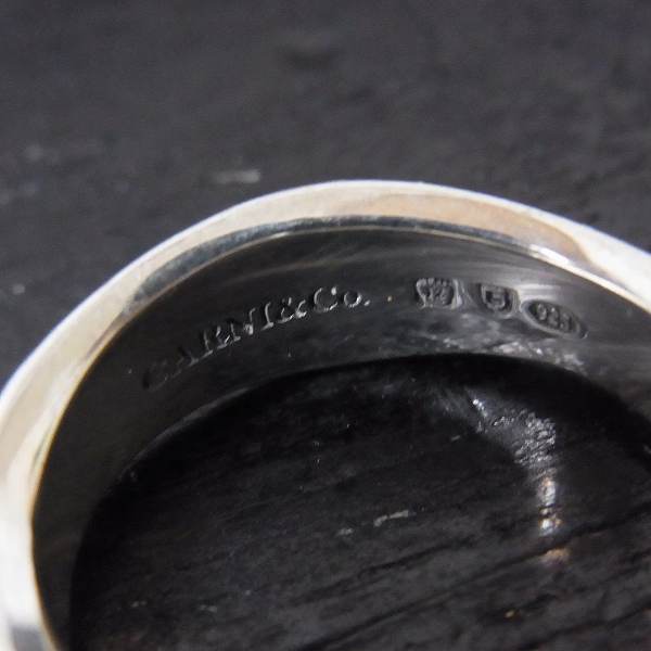 実際に弊社で買取させて頂いたGARNI＆co/ガルニ Wave Ring/ロゴ入り シルバーリング 21号の画像 4枚目