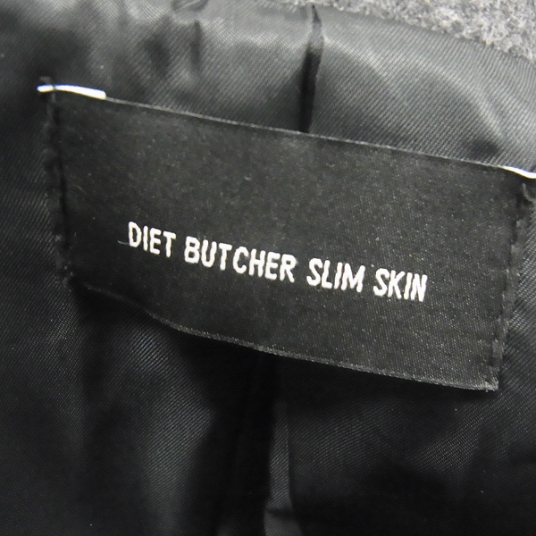 実際に弊社で買取させて頂いたDIET BUTCHER SLIM SKIN/ダイエットブッチャースリムスキン シープスキン帯/ダブルジャケット 1の画像 3枚目