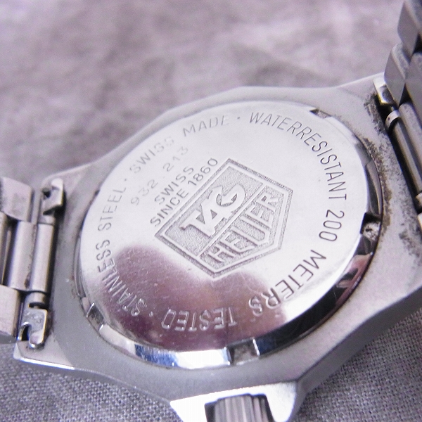 実際に弊社で買取させて頂いたTAGHEUER/タグホイヤー 3000プロフェッショナル ボーイズ 932.213の画像 4枚目