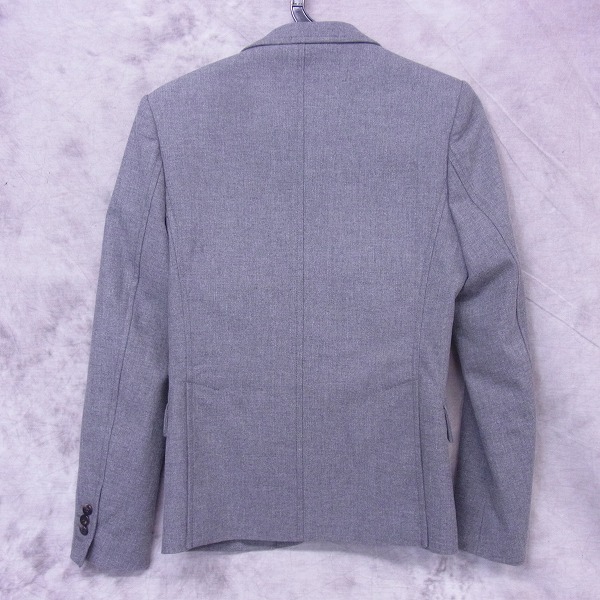 実際に弊社で買取させて頂いたEYEFUNNY/アイファニー　1Bピークド テーラードジャケット グレー/Sの画像 1枚目
