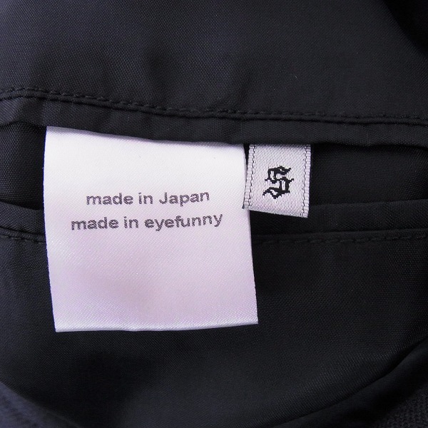 実際に弊社で買取させて頂いたEYEFUNNY/アイファニー　1Bピークド テーラードジャケット ブラック/Sの画像 2枚目