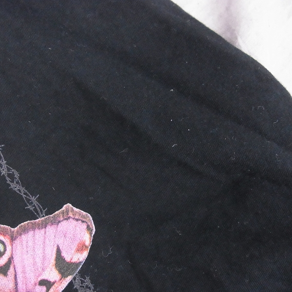 実際に弊社で買取させて頂いたDIET BUTCHER SLIM SKIN/ダイエットブッチャースリムスキン バタフライ Tシャツ/2の画像 6枚目