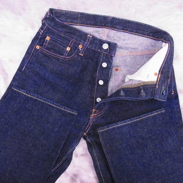 実際に弊社で買取させて頂いたDENIME/ドゥニーム 赤耳 デニム パンツ /025/W28/L36の画像 4枚目