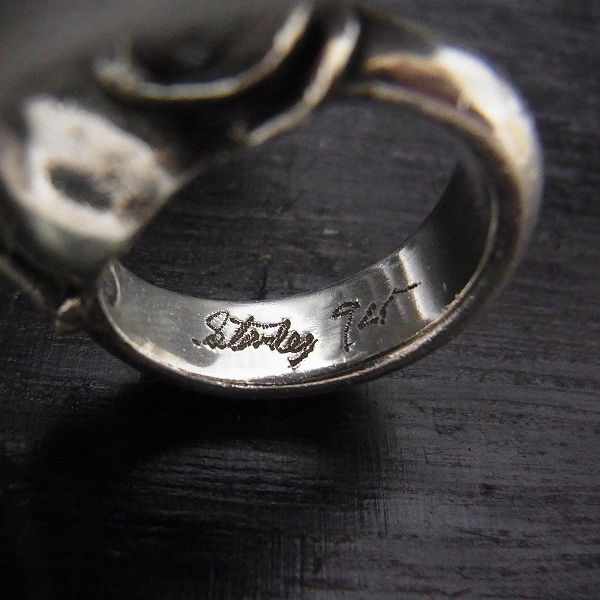 実際に弊社で買取させて頂いたSTANLEY GUESS/スタンリーゲス ハンドオーバーヘッドスカルリング 19号 SV925の画像 3枚目