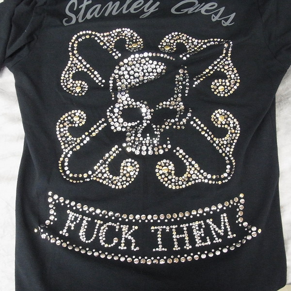 実際に弊社で買取させて頂いたSTANLEY GUESS/スタンリーゲス ラインストーン Tシャツ/Lサイズの画像 4枚目