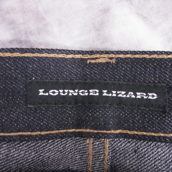 実際に弊社で買取させて頂いたLOUNGE LIZARD/ラウンジリザード スリムタイプ生デニム 6509/3の画像 5枚目