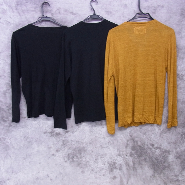 実際に弊社で買取させて頂いたEDIFICE/エディフィス 417/フォーワンセブン コットン/麻 長袖 カーディガン/38/M 3点セットの画像 1枚目