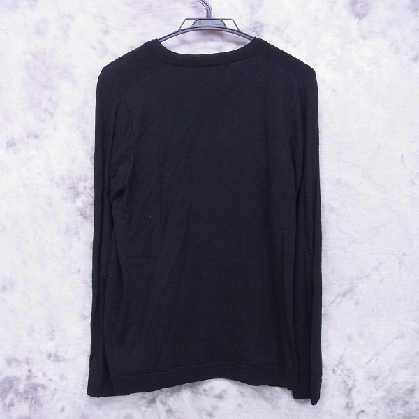 実際に弊社で買取させて頂いたjunhashimoto/ジュンハシモト 2PLY NECK V NECK/Vネックニットカットソー ブラック KNT1011 WOL01/5の画像 1枚目