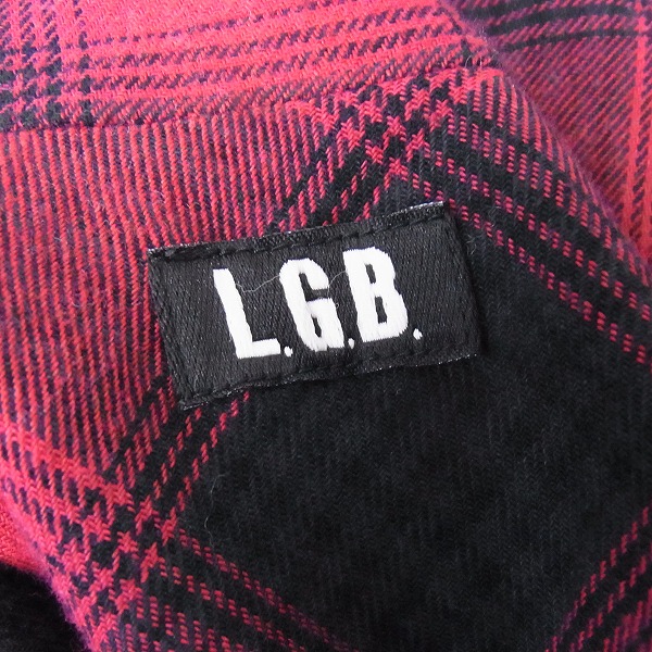 実際に弊社で買取させて頂いたLGB/ルグランブルー チェック柄 コットンカーディガン SHIRT-G/STL 97301 /0の画像 2枚目