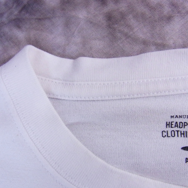 実際に弊社で買取させて頂いたHEAD PORTER/ヘッドポーター INTO THE BLACK 英字Tシャツ/Lの画像 3枚目