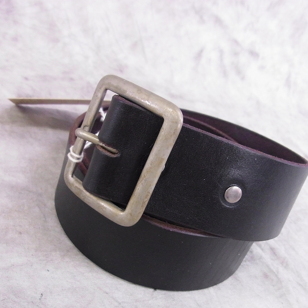 実際に弊社で買取させて頂いたRATS/ラッツ 16SS LATIGO LEATHER BELT レザーベルト 16'RA-0612 黒/L