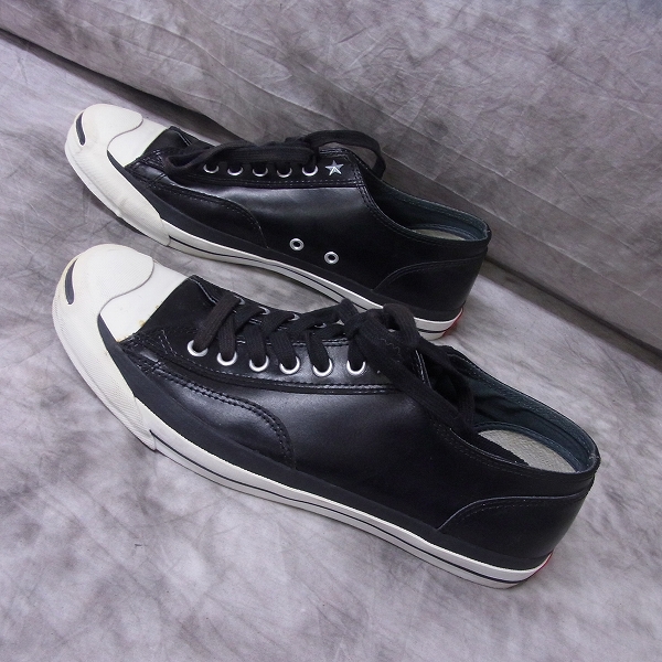 実際に弊社で買取させて頂いたBEDWIN×CONVERSE コラボ レザー ジャックパーセル スタッズ付 27.5の画像 3枚目