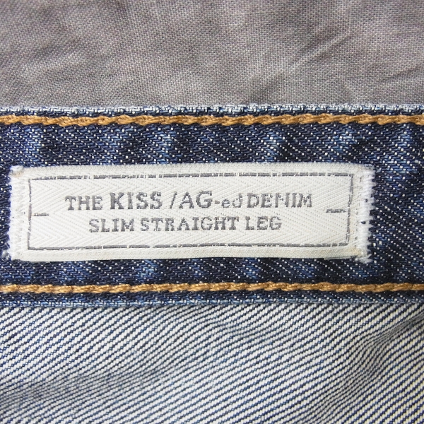 実際に弊社で買取させて頂いたAG/エージー THE KISS 16YEAR ダメージ加工 デニムパンツ 26Rの画像 4枚目