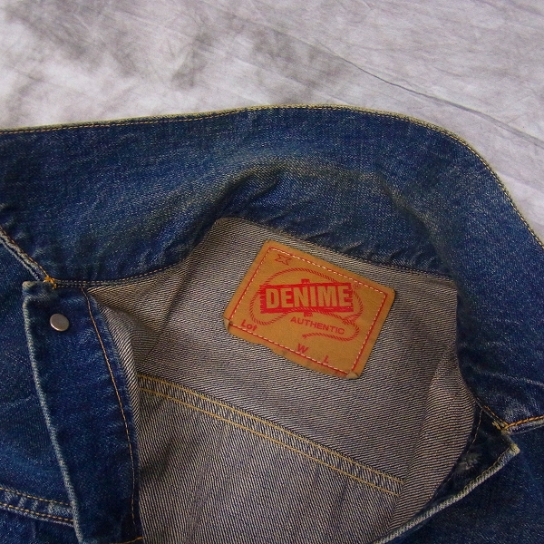 実際に弊社で買取させて頂いたDENIME/ドゥニーム 2nd デニムジャケット /Gジャン/Lの画像 5枚目
