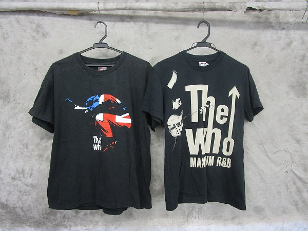 実際に弊社で買取させて頂いたTHE WHO/ザフー バンドTシャツ MAXIMUM R&B等 2点セット