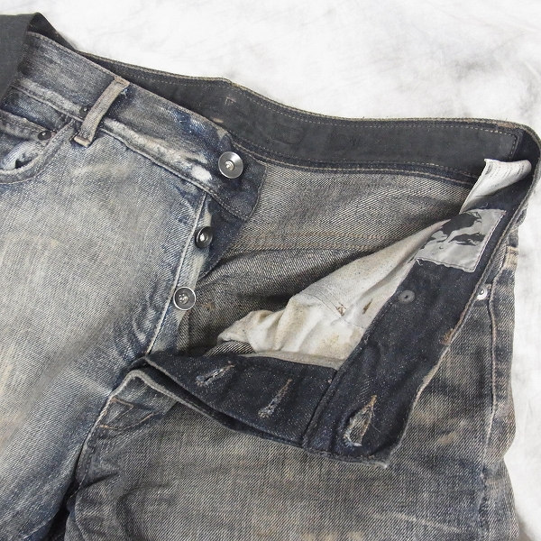 実際に弊社で買取させて頂いたDRKSHDW/ダークシャドウ コーティングデニムパンツ 32の画像 2枚目