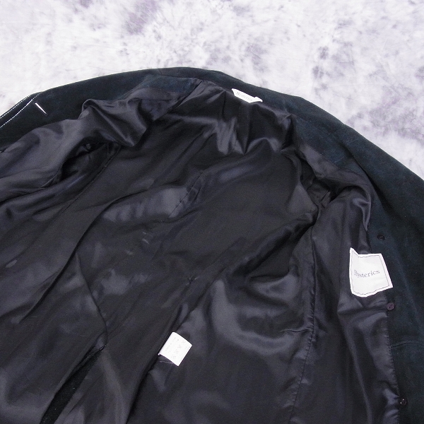 実際に弊社で買取させて頂いたHysterics/ヒステリックス 牛革 レザー ロングコート/Fの画像 3枚目