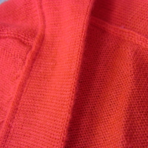 実際に弊社で買取させて頂いたjunhashimoto/ジュンハシモト サイドリブカーディガン ネオンレッド KNT1002 WOL01/4の画像 4枚目