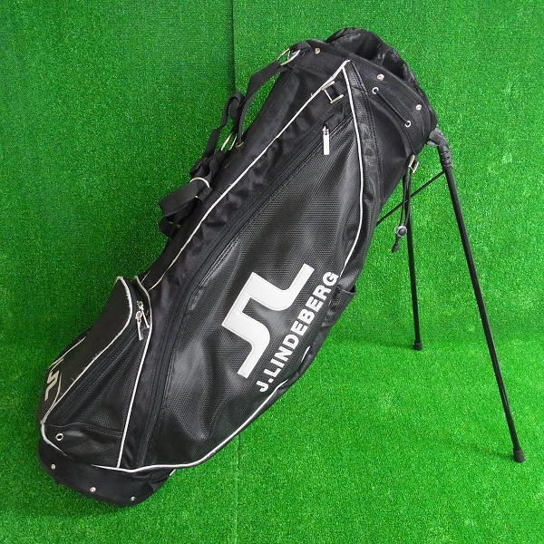 実際に弊社で買取させて頂いた中古 リンドバーグ J.LINDEBERG スタンド付キャディバッグ BKの画像 4枚目