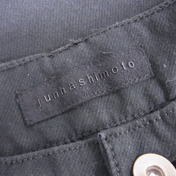 実際に弊社で買取させて頂いたjunhashimoto/ジュンハシモト スリムストレート ブラックデニム 4の画像 2枚目