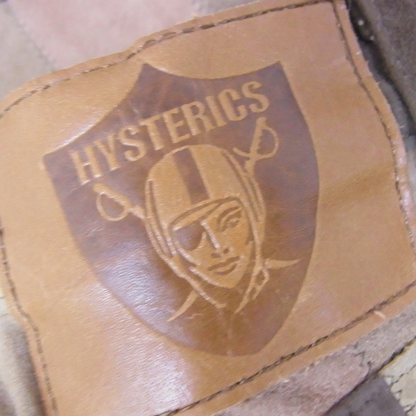 実際に弊社で買取させて頂いたHysterics/ヒステリックス ゴートレザー パッチワーク パンツ Fの画像 2枚目