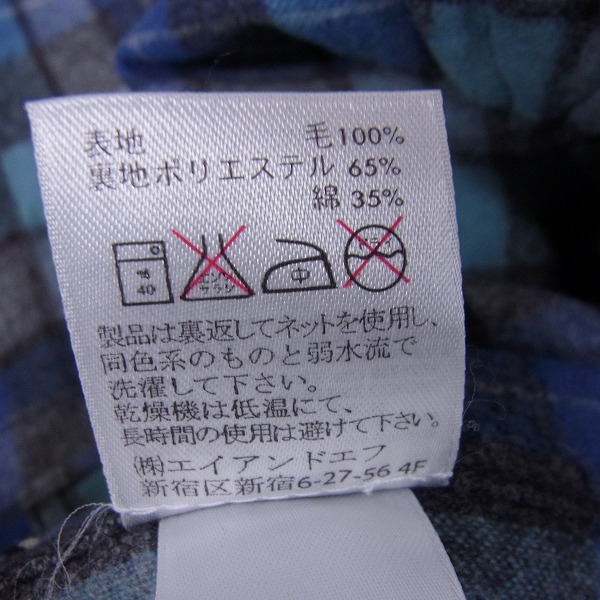 実際に弊社で買取させて頂いたPENDLETON×HYSTERIC GLAMOUR/ペンドルトン×ヒステリックグラマー チェックウールシャツ/Sの画像 5枚目