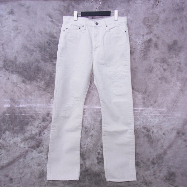 実際に弊社で買取させて頂いたRATS/ラッツ 16AW  WHITE CRASH DENIM PANTS クラッシュデニム/S