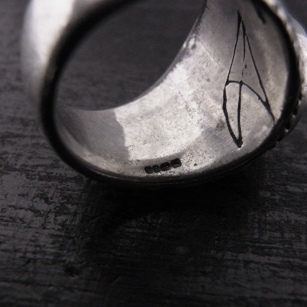 実際に弊社で買取させて頂いたCRAZY PIG/クレイジーピッグ クリスタル スカルリング 13.5号 の画像 4枚目