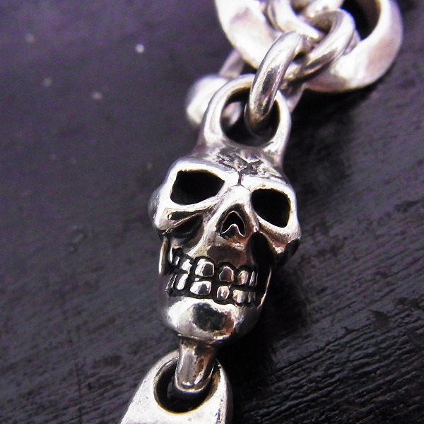 実際に弊社で買取させて頂いたTRAVIS WALKER/トラヴィスワーカー 2スカル&クロスリングウォレットチェーンの画像 7枚目