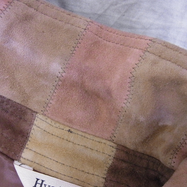 実際に弊社で買取させて頂いたHysterics/ヒステリックス ゴートレザー パッチワーク コート Fの画像 7枚目