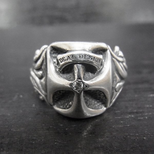 実際に弊社で買取させて頂いた【ギャラ付】BWL×DEAL DESIGN/ビルウォールレザー×ディールデザイン ゴシッククロスリング 19号の画像 1枚目