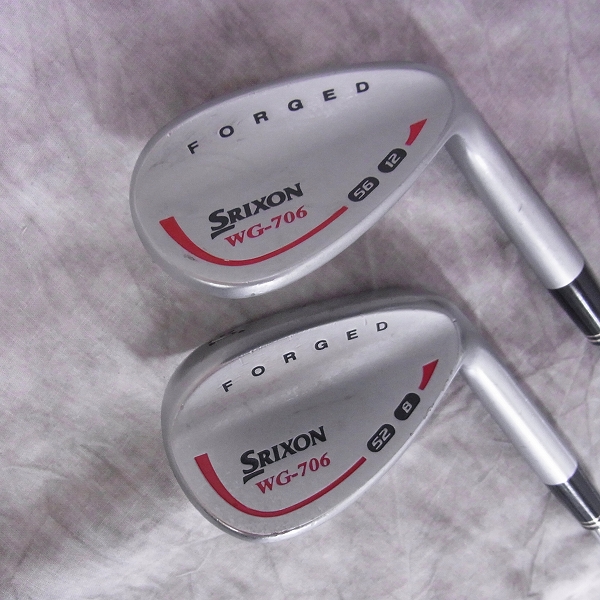 実際に弊社で買取させて頂いた中古 スリクソン ウェッジ2本組 Dunlop SRIXON WG-706 52-8/56-12 Sの画像 2枚目