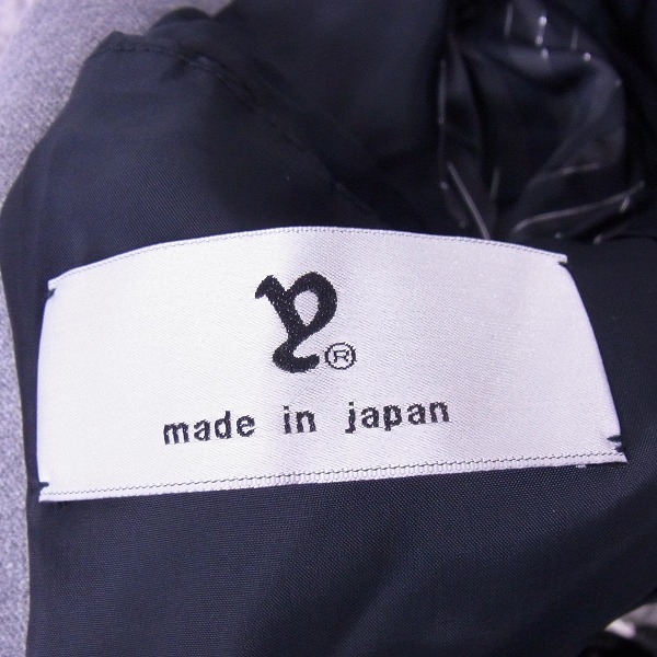 実際に弊社で買取させて頂いたEYEFUNNY/アイファニー　1Bピークド テーラードジャケット グレー/Sの画像 3枚目