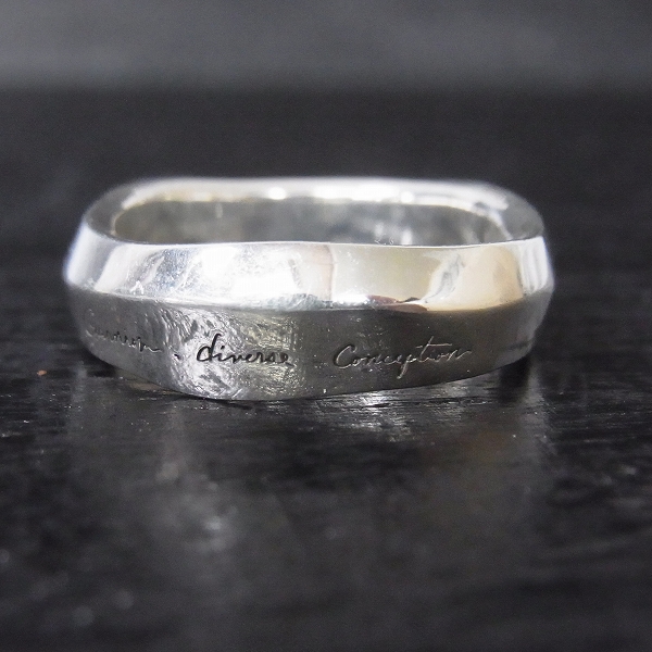 GARNI＆co/ガルニ Wave Ring/ロゴ入り シルバーリング 21号の