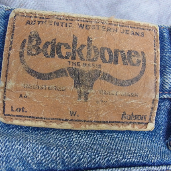 実際に弊社で買取させて頂いたBACKBONE/バックボーン ダメージ加工デニムパンツ/34の画像 3枚目