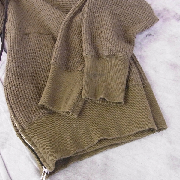 実際に弊社で買取させて頂いたTHE CRIMIE/クライミー ジップアップパーカー カーキ系 Mの画像 5枚目