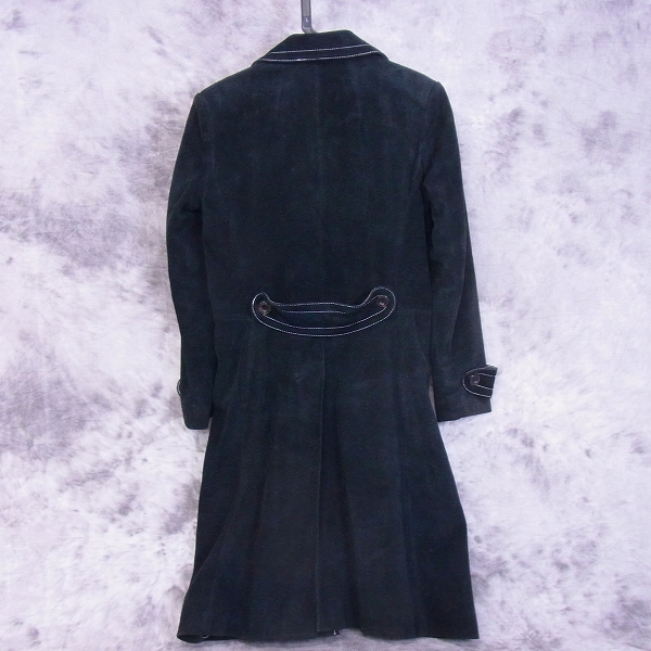 実際に弊社で買取させて頂いたHysterics/ヒステリックス 牛革 レザー ロングコート/Fの画像 1枚目