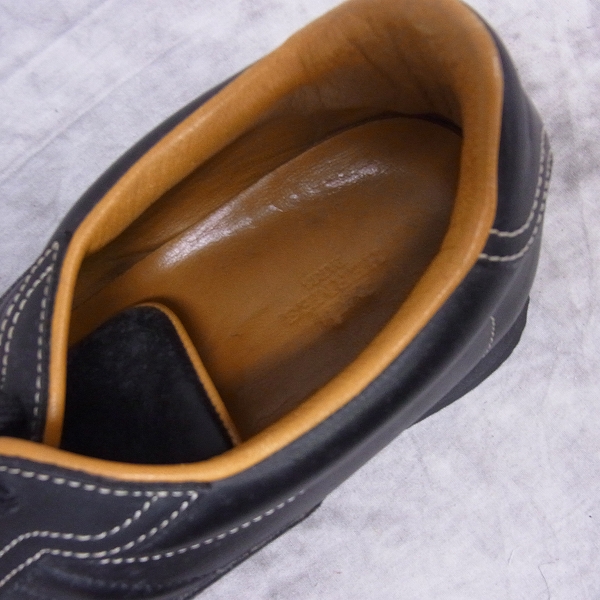 実際に弊社で買取させて頂いたHERMES/エルメス クイックシューズ/レザースニーカー ブラック 43の画像 4枚目