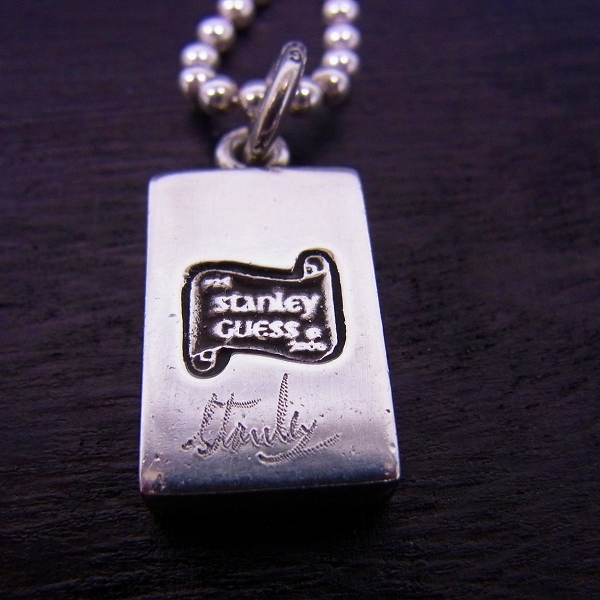 実際に弊社で買取させて頂いたSTANLEY GUESS/スタンリーゲス シェルインレイ ラージ ID ネックレス/ペンダントの画像 2枚目