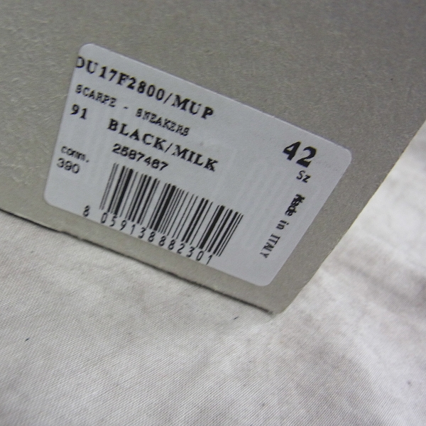 実際に弊社で買取させて頂いたDRKSHDW/ダークシャドウ ラモーンズスニーカー DU17F2800 MUP/42の画像 9枚目