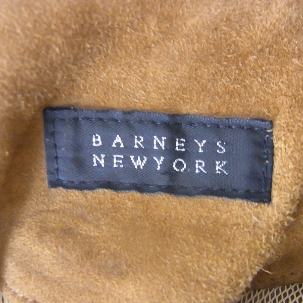 実際に弊社で買取させて頂いたBarneys New York/バーニーズニューヨーク スエードレザーコート イタリア製 52の画像 2枚目